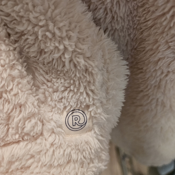 Marine Layer x Lost & Found vanilla white sherpa jacket X-Small - Picture 5 of 7